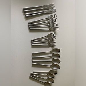 Calvin Klein modern silverwear set.